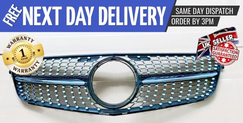 W204 For Mercedes C-Class S204 Front Bumper Grille 2007-2014 Coupe Diamond C200