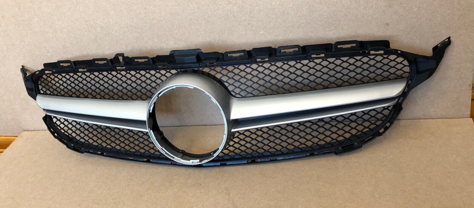 Front Bumper Grill For Benz C Class W205 C200 C300 C400 2014-2018 UK CHROME
